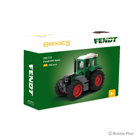 BRIXIES Plus Fendt 616 Vario building set in its green Fendt retail box with the completed tractor pictured on the front