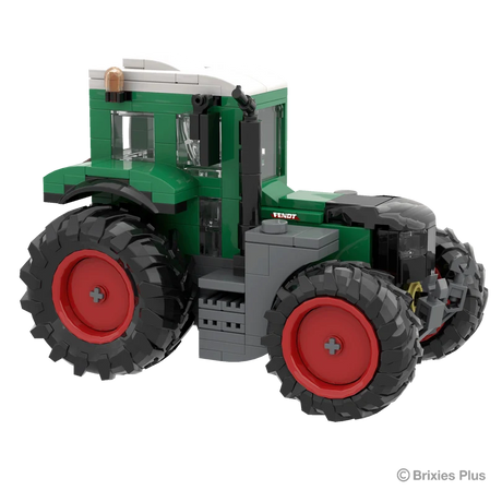 BRIXIES Plus Fendt 616 Vario viewed from the front side with the front linkage, green bonnet, cab and agricultural tyres clearly visible