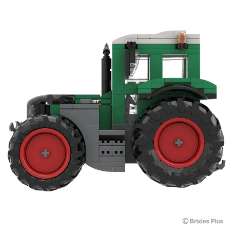 BRIXIES Plus Fendt 616 Vario in side profile with the bonnet extending left, Fendt branding, cab steps and agricultural tyres visible