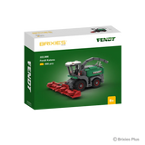 BRIXIES Plus Fendt Katana 65 building set in its green Fendt retail box with the completed forage harvester and red harvesting header pictured on the front