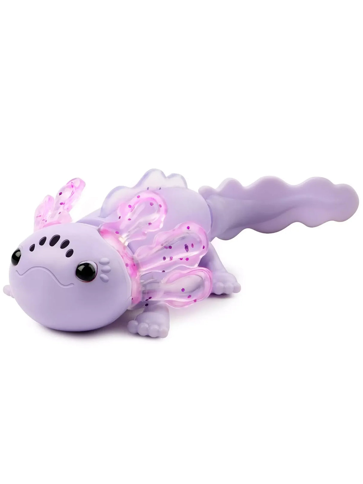 Fingerlings Baby Axolotl interactive purple toy with glowing translucent gills and wiggling tail in Ireland