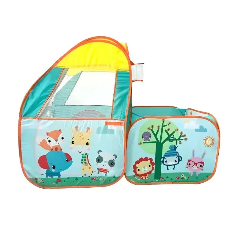 Fisher-Price Ball Pit Playset pop up tent and attached ball pit side view