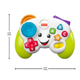 Fisher-Price Laugh & Learn Game & Learn Controller with height and width dimensions shown