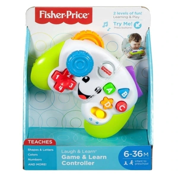Fisher-Price Laugh & Learn Game & Learn Controller in open front packaging