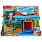 Fisher-Price Little People Everyday Adventures Airport Playset shown in front box packaging