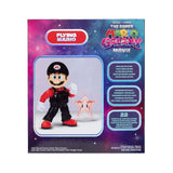 Back of The Super Mario Galaxy Movie Flying Mario packaging showing the figure with Red Star accessory and product features