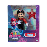 Front of The Super Mario Galaxy Movie Flying Mario packaging with the figure and Red Star accessory visible