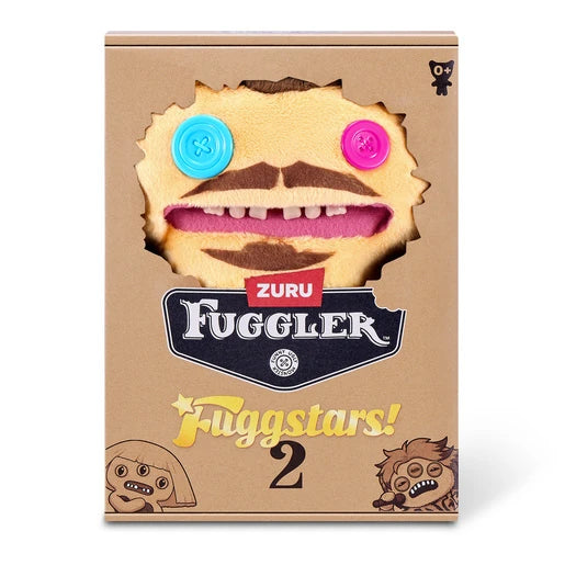 Fuggler Fug Stars Series 2 display box with plush face and button eyes
