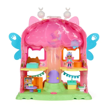 Gabby's Dollhouse Fairylandia pink playset with Gabby figure, bed, table and room accessories