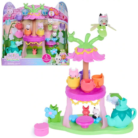 Gabby's Dollhouse Fairylandia Flutter-riffic Tea Party Playset product photograph.