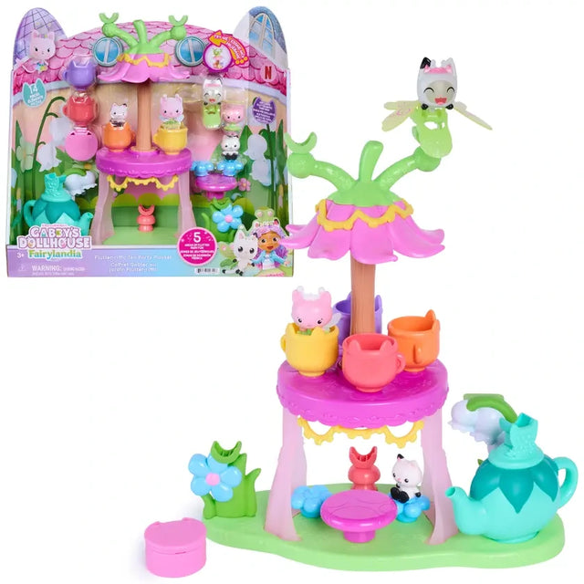 Gabby's Dollhouse Fairylandia Flutter-riffic Tea Party Playset product photograph.
