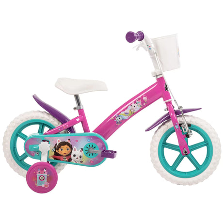 Close up of the Gabby's Dollhouse bike chain guard and wheel area