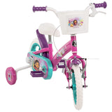 Close up of the Gabby's Dollhouse bike handlebar and brake area