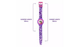 Gabby's Dollhouse Purple Digital Watch full strap view showing adjustable wrist fit from 130 mm to 180 mm