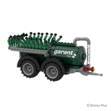 Garant Kotte Vacuum Tanker BRIXIES model viewed from the opposite angle with the rounded tank end, twin axles, pipework and folded applicator visible