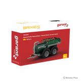 BRIXIES Plus Garant Kotte Vacuum Tanker building set shown in its red and white branded box with 325 pieces stated on the packaging