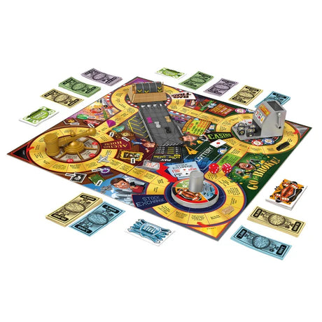 Go for Broke board game layout with money, cards and components Ireland