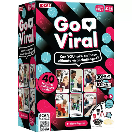 Go Viral Social Media Party Game box with viral challenge graphics Ireland