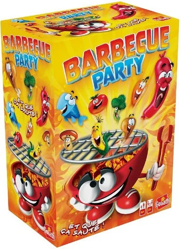 Box of Goliath BBQ Party board game with animated food characters – Ireland