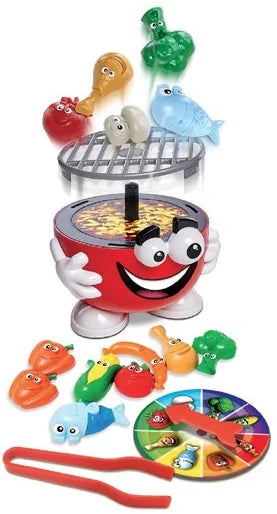 Full Goliath BBQ Party game set including grill, spinner and food pieces – Ireland