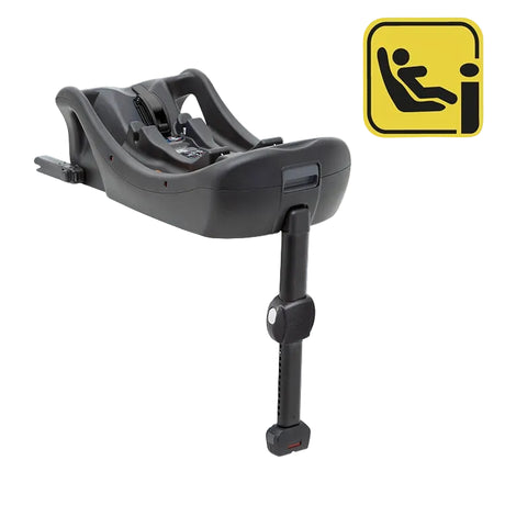 Graco SnugLite i-Size R129 ISOFIX car seat base in black shown at an angle with visible R129 certification i-size graphic and extended load leg