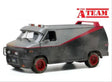 GreenLight The A-Team 1983 GMC Vandura Weathered promotional front three-quarter image with A-Team branding
