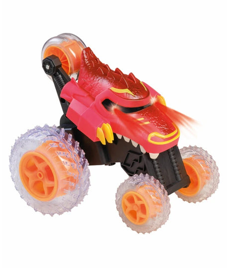 Happy People RC Dragon Tumbler raised on rear wheels with red light effect