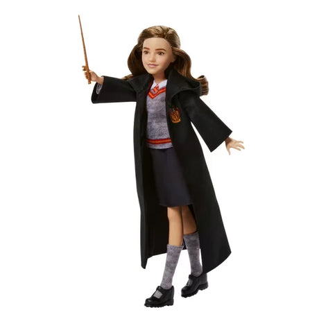 Harry Potter Hermione Granger fashion doll posed with her wand raised