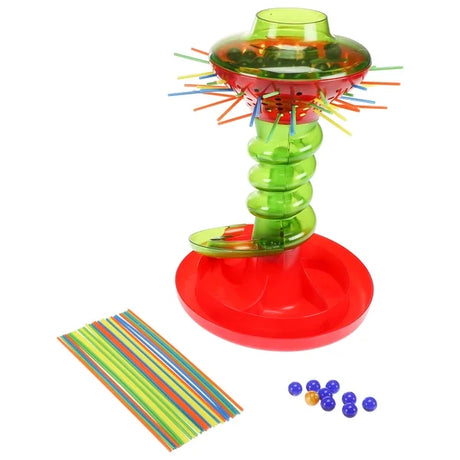 Full Hasbro Kerplunk game setup with tower, sticks and marbles – Ireland