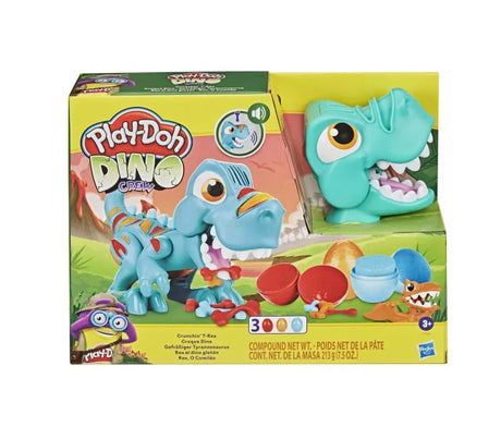 Retail packaging of Play-Doh Crunchin' T-Rex set showing dino toy and compound – Ireland