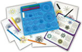 Spirograph Original Drawing Set layout with tray, pens, guide and designs – Ireland