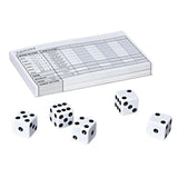 Yahtzee dice and scorecards set laid out for play – Ireland