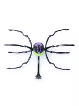 HEX BOTS Skitter Bot Spider Green loose toy shown from above with legs spread out