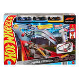 Hot Wheels Formula 1 Sprint Race Track Set box with 3 die-cast F1 cars featured on packaging in Ireland.