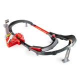 Full layout of the Hot Wheels F1 Sprint Race Circuit showing curved track and launcher system in Ireland.