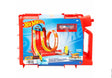 Hot Wheels Track Builder Fuel Can Stunt Box packaging with car and illustrated track design in Ireland.