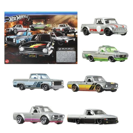 Hot Wheels ZAMAC Multipack set of six die-cast 1:64 scale cars and trucks with metallic finish in Ireland
