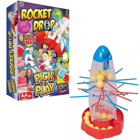 HTI Rocket Drop board game toy with rocket and sticks for kids in Ireland