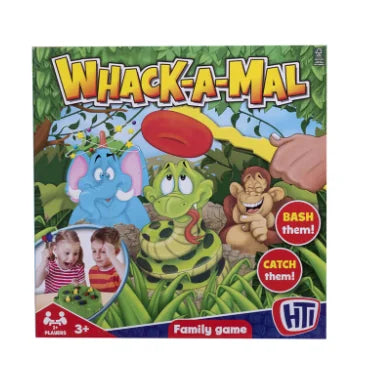 Whack-A-Mal jungle animal game box showing contents Ireland