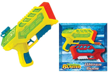 HydroStorm Blaster Water Guns 2 Pack single yellow water gun with boxed set display