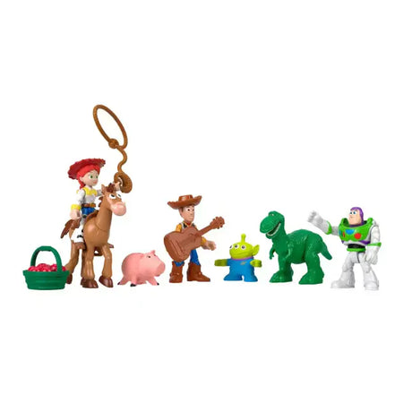 Imaginext Toy Story Andy's Room Figure Pack with Woody, Buzz Lightyear, Jessie, Bullseye, Rex, Alien and Hamm