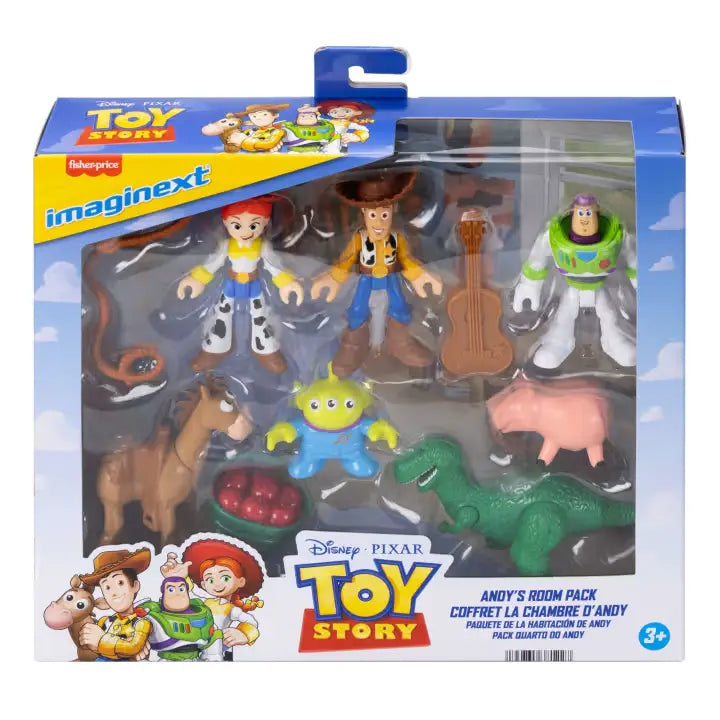Imaginext Toy Story Andy's Room Figure Pack in its retail packaging