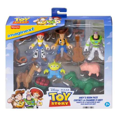 Imaginext Toy Story Andy's Room Figure Pack in its retail packaging
