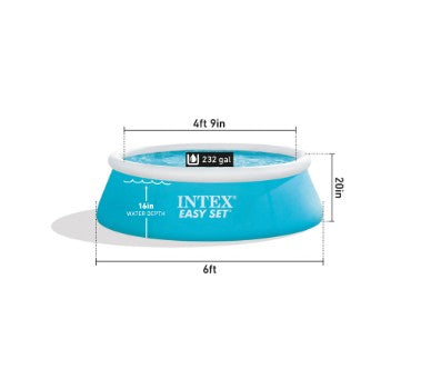 Size guide for Intex Easy Set 8ft Inflatable Pool – Ireland