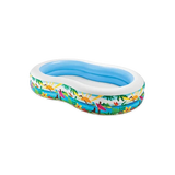 Intex Swim Centre Paradise Seaside inflatable pool with colourful coastal graphics