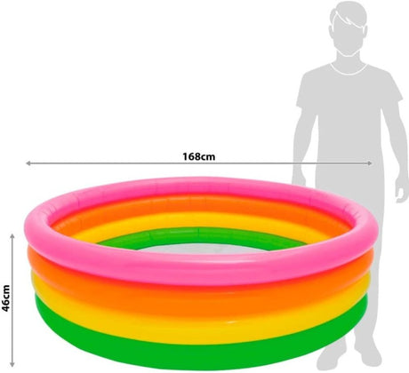Intex Sunset Glow 4-Ring Paddling Pool size guide – ToyTown.ie Ireland
