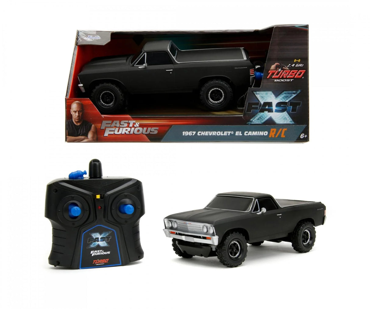 Remote control Fast & Furious El Camino 1967 in retail box with Vin Diesel print – Ireland