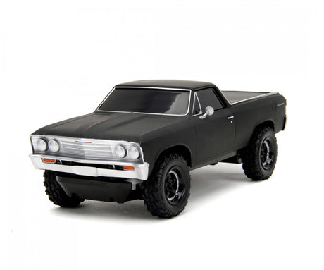 Side front view of matte black 1967 El Camino RC car from Fast & Furious – Ireland
