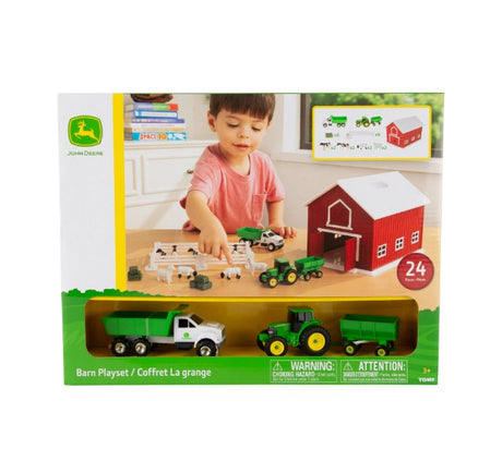 Boxed John Deere 24 Piece Farm Playset with Red Barn Model 47333 Ireland