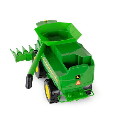 John Deere Lights & Sounds Combine 47714 rear view with the unloading auger swung out